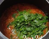 A picture of step 2 of Amaranthus and Methi Daal (Thotakura Daal).