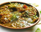 A picture of step 6 of Vegetable Manchurian with gravy.