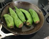 青辣椒塞肉的食譜步驟3照片