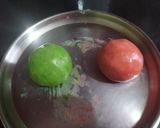A picture of step 4 of Watermelon-shaped Kaaju Sweets.