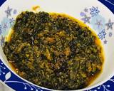 Stir fried Palak gravy with dash of desiccated coconut powder recipe step 4 photo