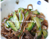 A picture of step 7 of Chinese-Style Jellyfish-Like Frozen Konyaku and Cucumber Salad.