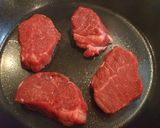 A picture of step 2 of Hatsudai-style Beef Rump Steak with Shiso.