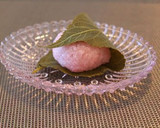 A picture of step 11 of Easy Sakura Mochi (Domyoji) Using A Microwave Steaming Container.