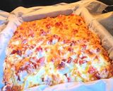 A picture of step 12 of Zwiebelkuchen -- Savory Onion Cake for Autumn.