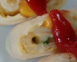 A picture of step 8 of Taiwanese Danbing-style Breakfast Crepe with Egg and Flour.