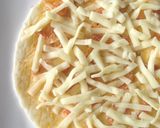 A picture of step 1 of Sakura Shrimp Pizza.