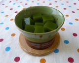 A picture of step 7 of Green Tea Kanten.