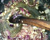 A picture of step 2 of Sesame rice.