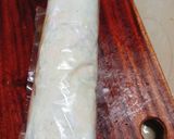 Hình bước làm 3 của món Trứng cuộn giò sống