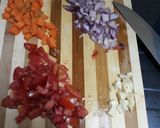 A picture of step 3 of Vegetarian curry.
