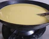 A picture of step 3 of Khandvi.