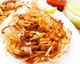 A picture of step 7 of Chicken Khaosuey.