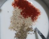 A picture of step 2 of Rice Chilla.