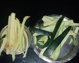 A picture of step 1 of Watermelon Subji.