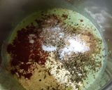 A picture of step 3 of Spinach coated grilled cottage cheese.
