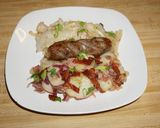 A picture of step 2 of Bratwursts with Bavarian Potato Salad and Bavarian Braised Cabbage, Jon Style.