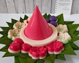 Foto langkah ke 11 dari resep Puding Tumpeng Merah Putih.