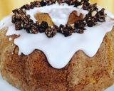 Foto del paso 1 de la receta: Torta casera de vainilla con glasé de limón y granola