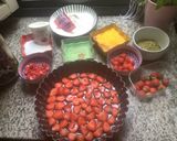 Une image de l'étape 2 de 🍰Cake 🪺🎍à la fraise 🍓 facon tatin 🥧.
