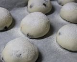 A picture of step 9 of Just Like Mame-Daifuku? Kuromame (Black Soy Bean) Bread with Anko and Rice Flour.
