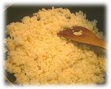 A picture of step 4 of Salmon, Leek, and Green Onion Fried Rice.