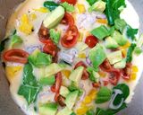 A picture of step 4 of My Lovely Veggie Omelette 💚.