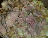 A picture of step 4 of Iz's Pulled Pork Burrito.