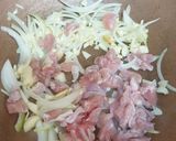 Foto langkah ke 2 dari resep Creamy Mushroom Chicken Spaghetti.
