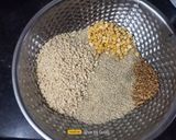 A picture of step 1 of Bhagar & Urad Dal Dosa (Barnyard Millet Dosa).