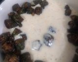 A picture of step 2 of Bhindi Raita.