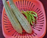 A picture of step 1 of BEERAKAYA PACHADI (Ridge gourd Chutney).