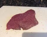 A picture of step 1 of Steak salad.