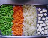 A picture of step 1 of Broccolini, Tuna and Cheese Spring Colored Croquettes.