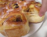 A picture of step 10 of Sautéed Apple and Raisin Pull Apart Bread.