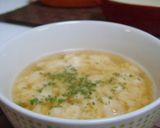 A picture of step 4 of Roma-style Consomme Soup with Cheese.