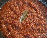 A picture of step 5 of Our Family's Spaghetti Meat Sauce.