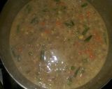 A picture of step 5 of Loaded Cheeseburger Soup.