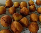 A picture of step 10 of Simple Pancake Mix, Tofu, and Kinako Doughnuts for a Snack.