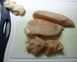 A picture of step 1 of An Inexpensive Feast Made with Chicken Breast Deep-Fried Chicken with Mayonnaise.