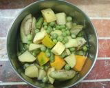 A picture of step 1 of Orissa Mixed Vegetables Curry (Ghanta).