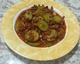 A picture of step 10 of Musakka (kinda ratatouille with chopped meat).