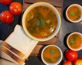 A picture of step 10 of Tomato coriander shorba.