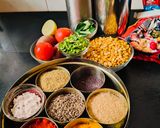 A picture of step 1 of Bengal gram dal.