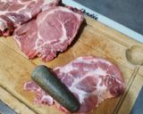 Une image de l'étape 1 de Ti côte de porc et haricots rouges à la créole.