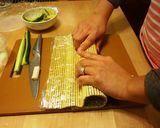 A picture of step 10 of California Rolls.