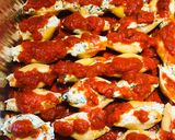 A picture of step 5 of Spinach Stuffed Shells.