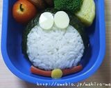A picture of step 9 of Easy Charaben Doraemon with Nori Seaweed.