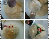 A picture of step 6 of Ladybirds Christmas Snowman and Christmas Pudding Truffles.
