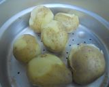 A picture of step 1 of Mayonnaise and Miso Fried Spring Potatoes.
